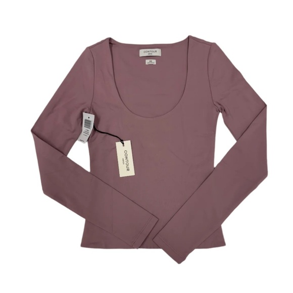 Aritzia Tops - Aritzia Contour Scoopneck Claremont Long Sleeve Top Sz XXS
